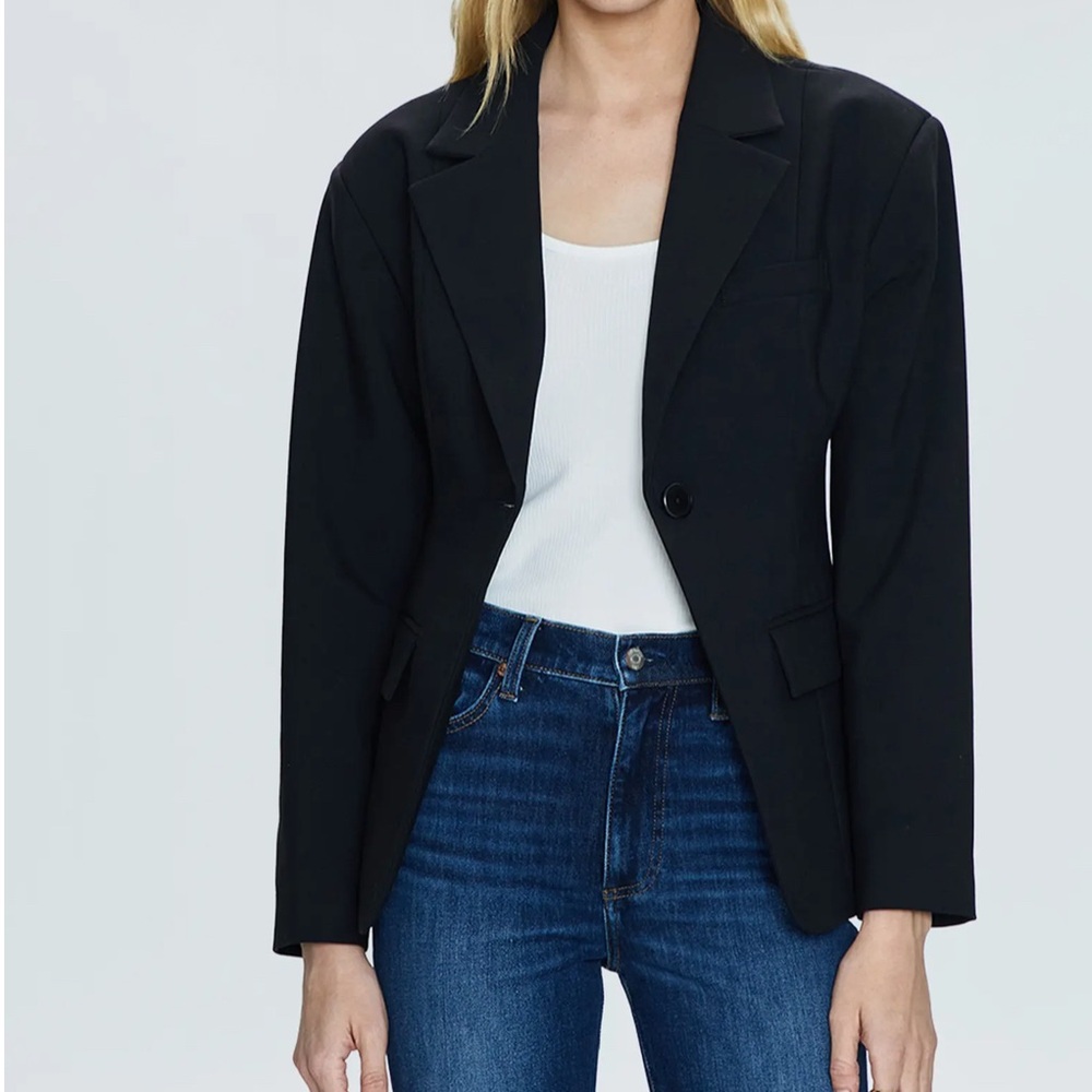 Pistola Black Single-Button Blazer